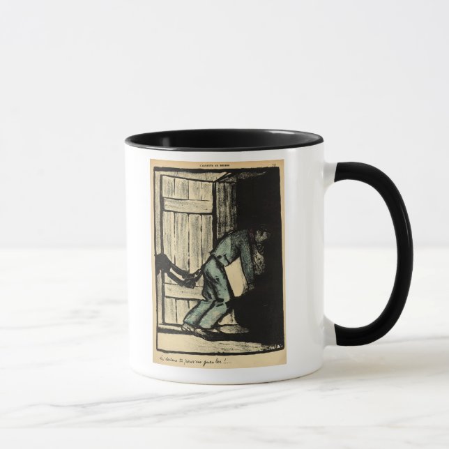 Mug Une mise attrapée par homme vers le haut des (Droite)