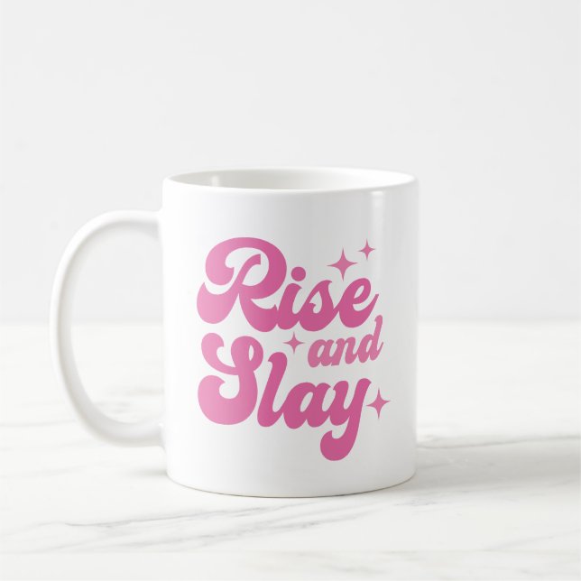 Mug Une montée et une épingle roses (Gauche)