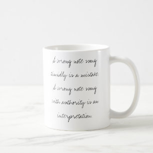 Mug Une note fausse chantée timide est une erreur