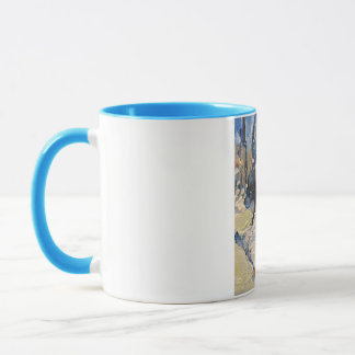 Mug une oie pittoresque en hiver