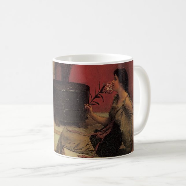 Mug Une Oleander par Alma Tadema, Fleurs Vintages (Devant droit)
