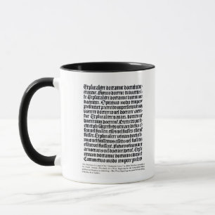 Mug Une page du 'Grammaire Latine