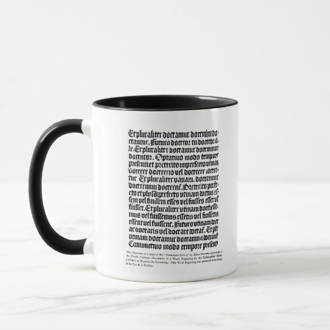 Mug Une page du 'Grammaire Latine (Gauche)