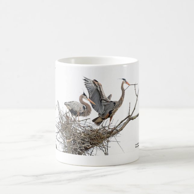 Mug Une paire de hérons de grand bleu (Centre)