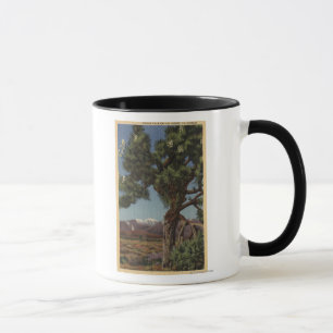 Mug Une paume de Joshua en fleur dans le désert