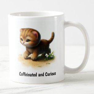 Mug Une peinture numérique d'un chat de jungle mignon
