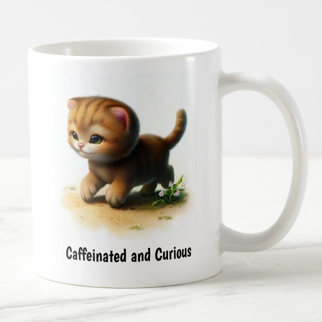 Mug Une peinture numérique d'un chat de jungle mignon (Créateur téléchargé)