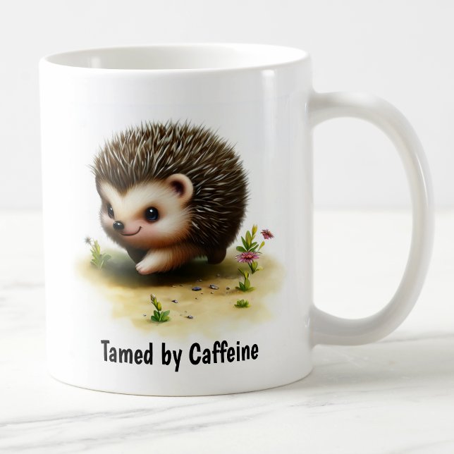 Mug Une peinture numérique d'un joli hérisson (Créateur téléchargé)