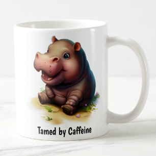 Mug Une peinture numérique d'un joli Hippopotame
