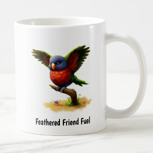 Mug Une peinture numérique d'un loriquet du mont Apo