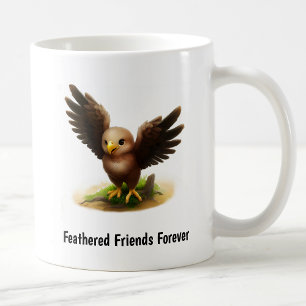 Mug Une peinture numérique d'un mignon aigle impérial
