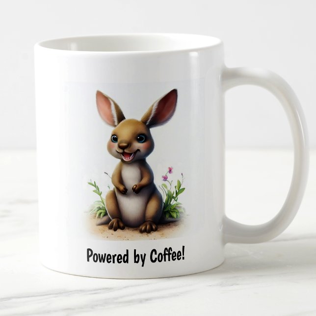 Mug Une peinture numérique d'un mignon Kangaroo (Créateur téléchargé)