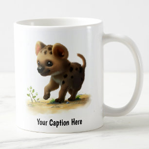 Mug Une peinture numérique d'une hyène mignonne