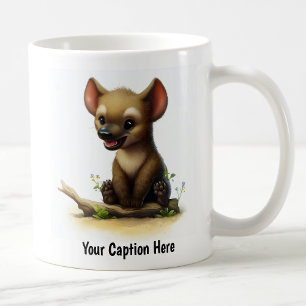 Mug Une peinture numérique d'une mignonne Hyena
