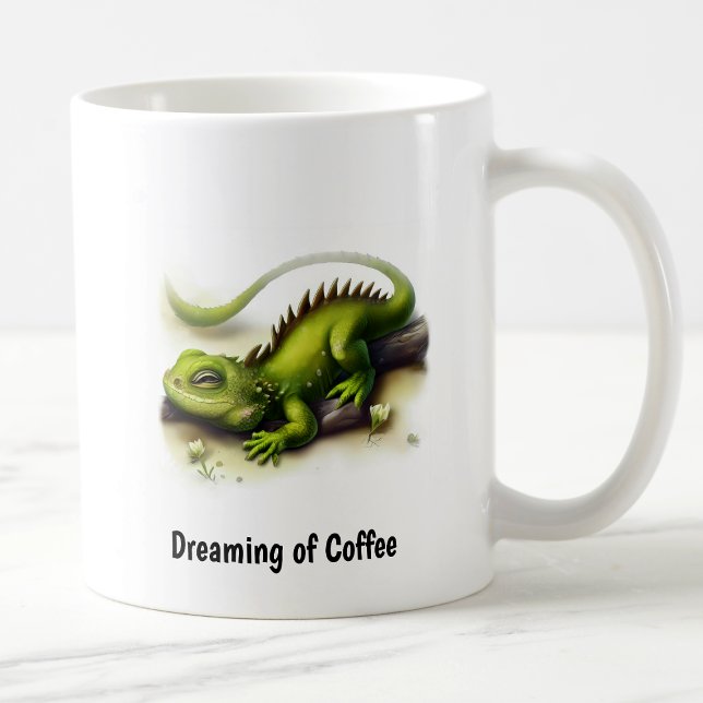 Mug Une peinture numérique d'une mignonne Iguana (Créateur téléchargé)