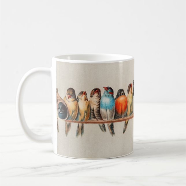 Mug Une perche d'oiseaux par Hector Giacomelli (Gauche)