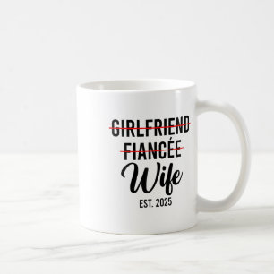 Mug Une Petite Amie Femme Mariage Mariée Groom Est.