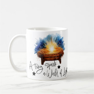Mug Une petite étincelle un monde de Lumière crèche de