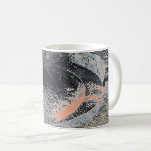 Mug Une piscine orange à Welshpool