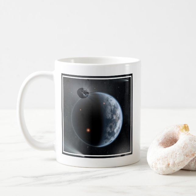 Mug Une Planète Comme La Terre Avec Des Océans Qui Rev (Avec donut)