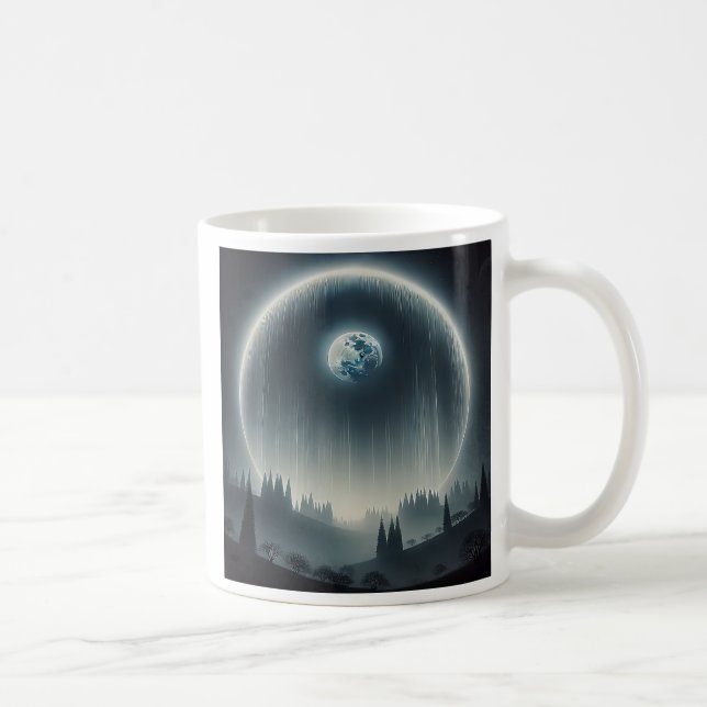 Mug Une planète entouré d'un halo lumineux. (Droite)