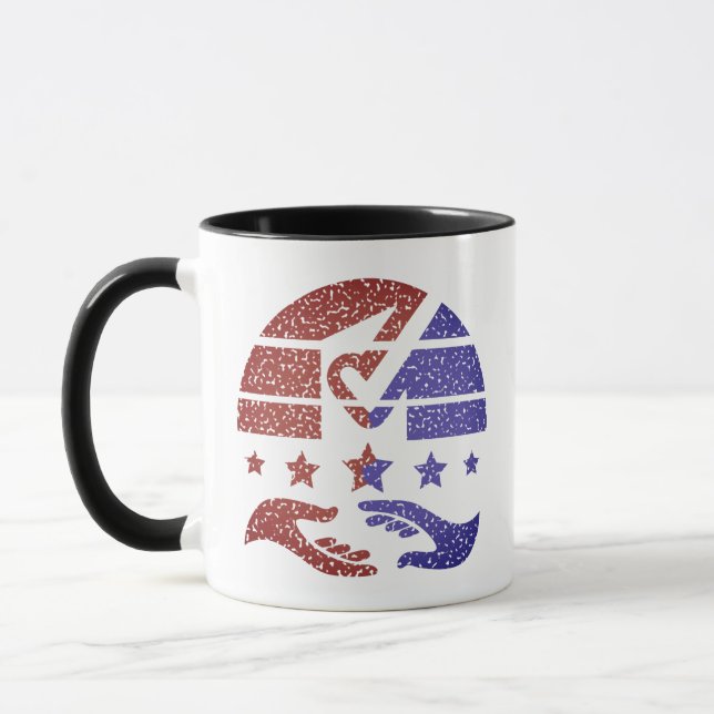 Mug Une poignée de main pour le changement (Gauche)