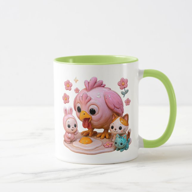 Mug Une poule casse son oeuf (Droite)