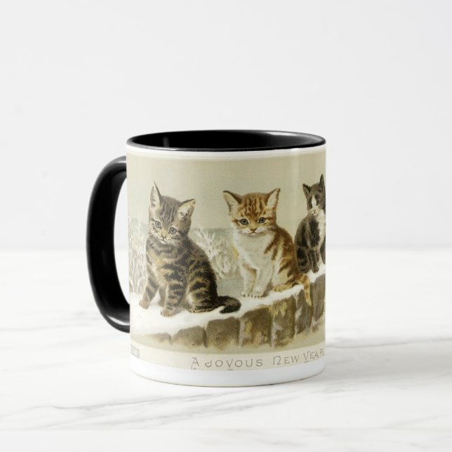 Mug Une rangée de chatons par Helena Maguire (Devant gauche)