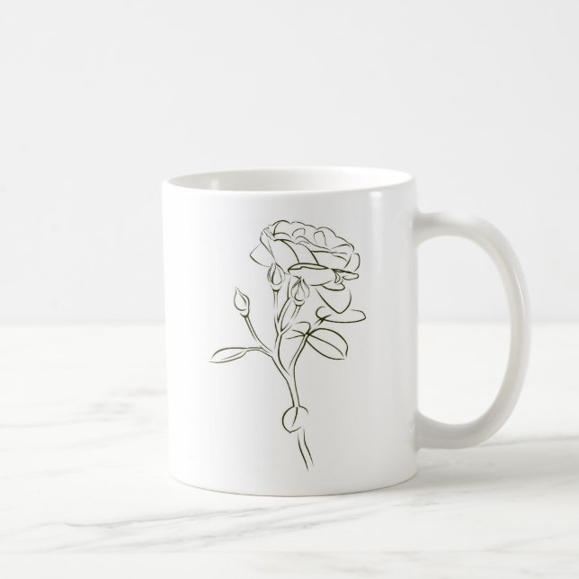Mug Une rose pour la bien-aimée.... (Droite)