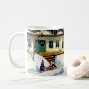 Mug Une rue de village québécois - Clarence Gagnon,