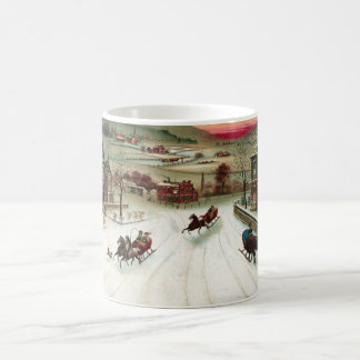 Mug Une scène de Noël de pays
