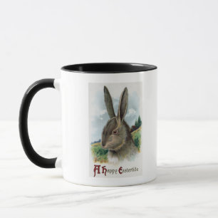 Mug Une scène heureuse de lapin d'EastertideGray