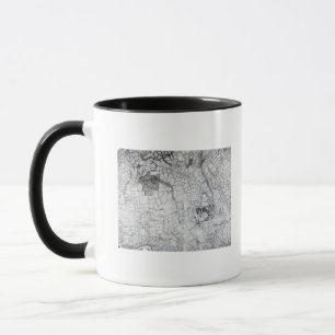 Mug Une section d'une feuille de l'enquête