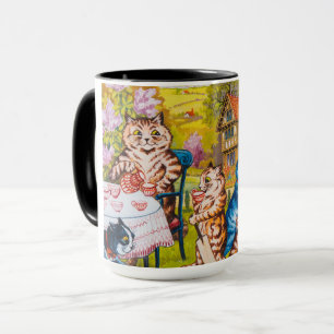 Mug Une soirée thé d'été par Louis Wain