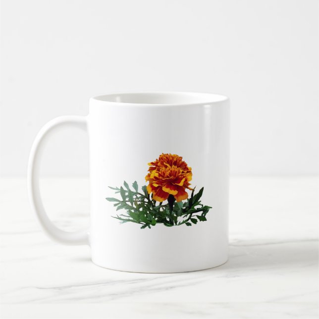 Mug Une Souci Orange avec des Pointes Jaunes (Gauche)
