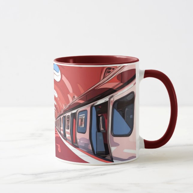 Mug Une station de métro, probablement conçue dans un  (Droite)