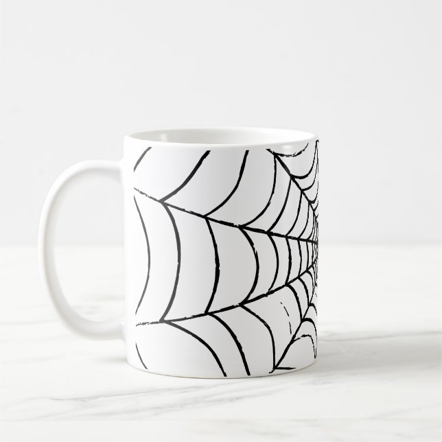 Mug Une toile d'araignée simple - Gros plan (Gauche)