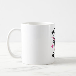 Mug Une vache portant un cow-boy rose vif