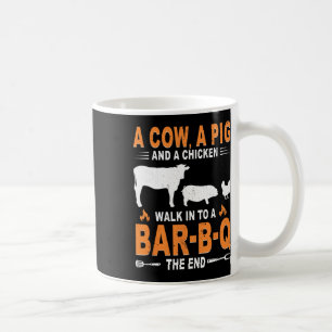 Mug Une vache un cochon et un poulet entrent dans un R
