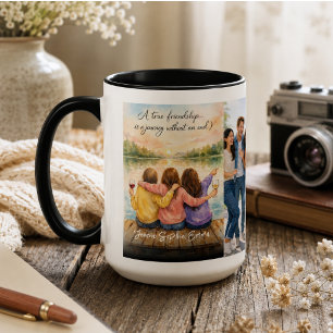 Mug Une véritable amitié Fête de l'amitié Inspiran