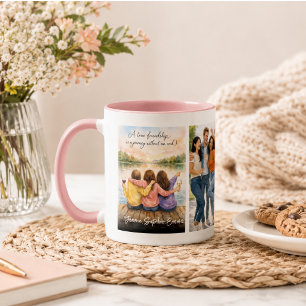 Mug Une véritable amitié   Fête de l'amitié   Inspiran