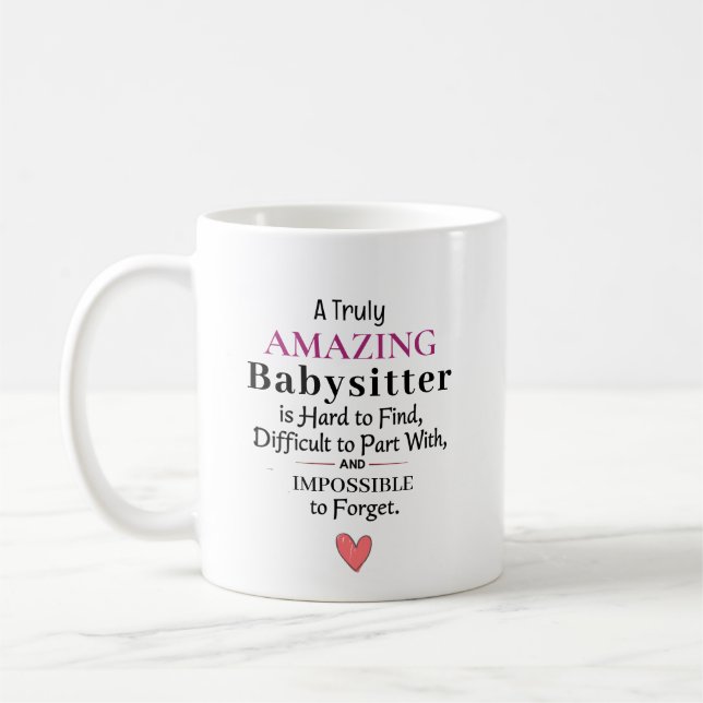 Mug Une véritable nounou incroyable (Gauche)