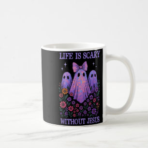 Mug Une vie effrayante est effrayante sans Jésus Chris