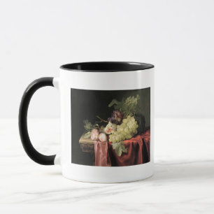 Mug Une vie immobile avec des raisins, prunes