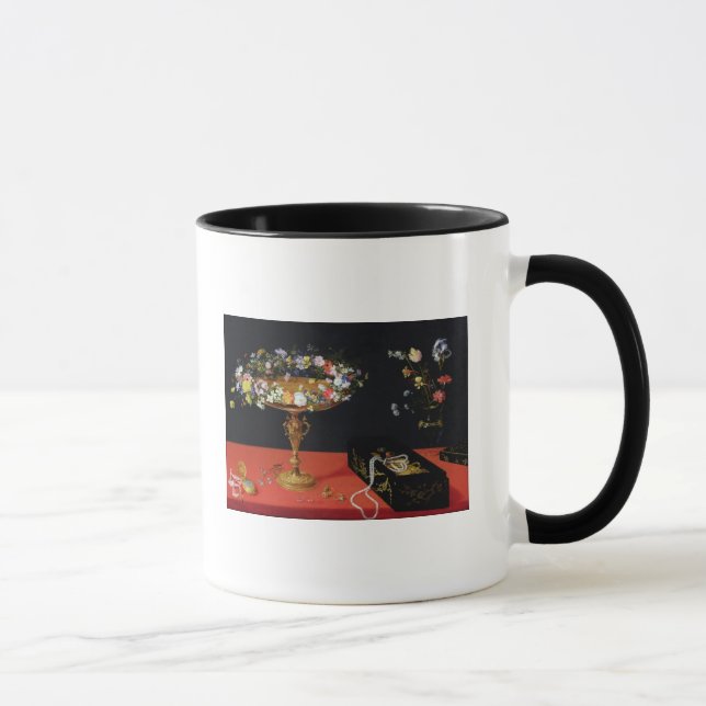 Mug Une vie immobile d'un Tazza avec des fleurs (Droite)