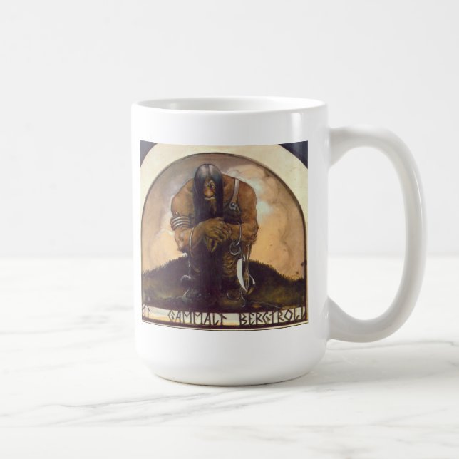 Mug Une vieille montagne Troll (Droite)
