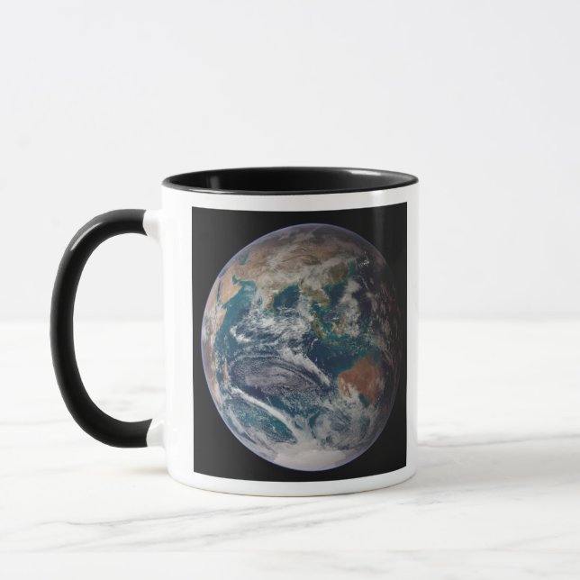 Mug Une vue complète de la Terre montrant les données  (Gauche)