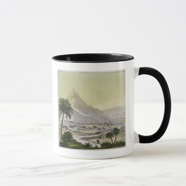 Mug Une vue de la banlieue noire de Lima, Pérou, de (Droite)