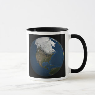 Mug Une vue globale au-dessus de l'Amérique du Nord