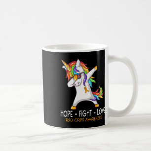 Mug Unicorn Dabbing Hope Fight Love Rsd Crps Sensibili